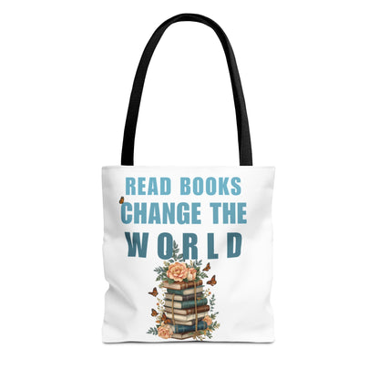 READ BOOKS CHANGE THE WORLD tote bag