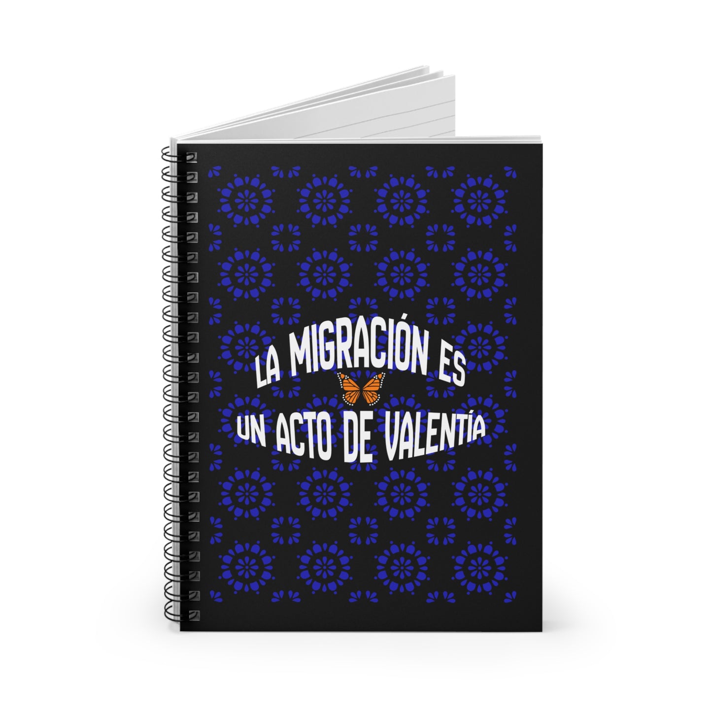 LA MIGRACIÓN ES UN ACTO DE VALENTÍA notebook journal