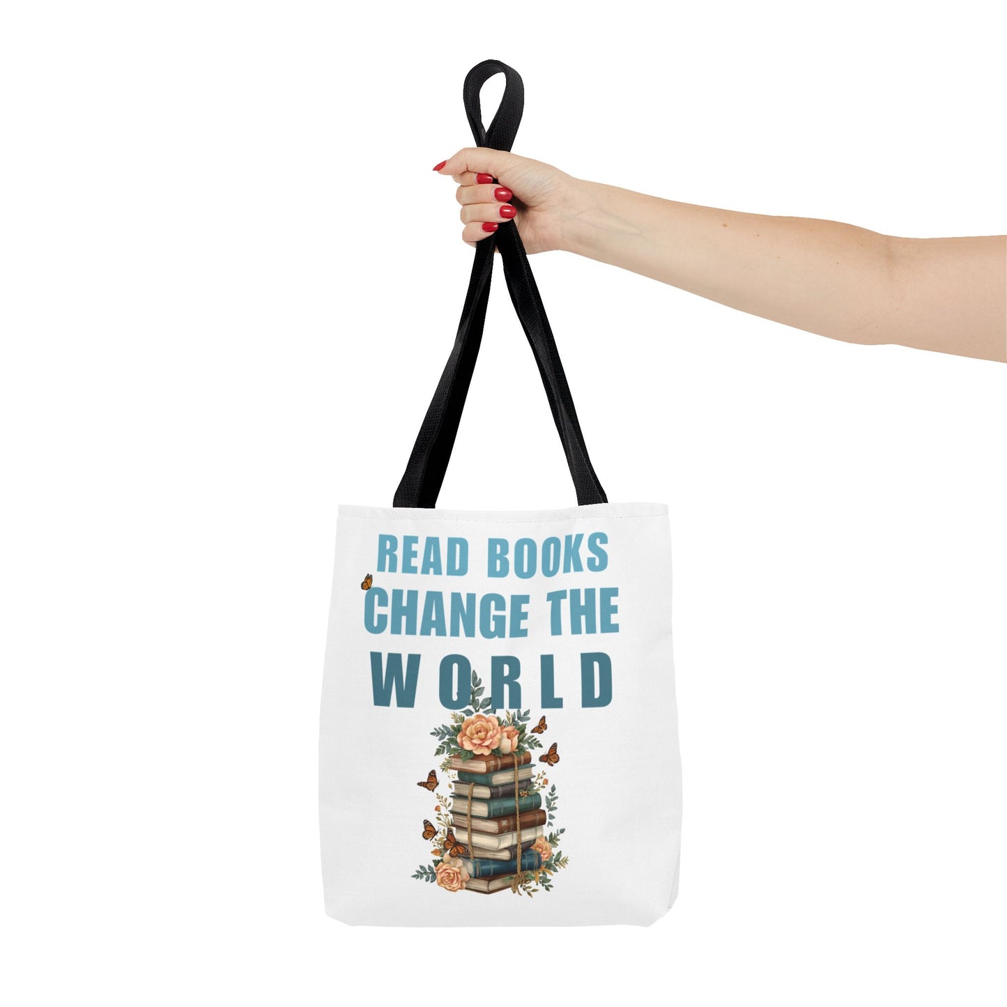 READ BOOKS CHANGE THE WORLD tote bag